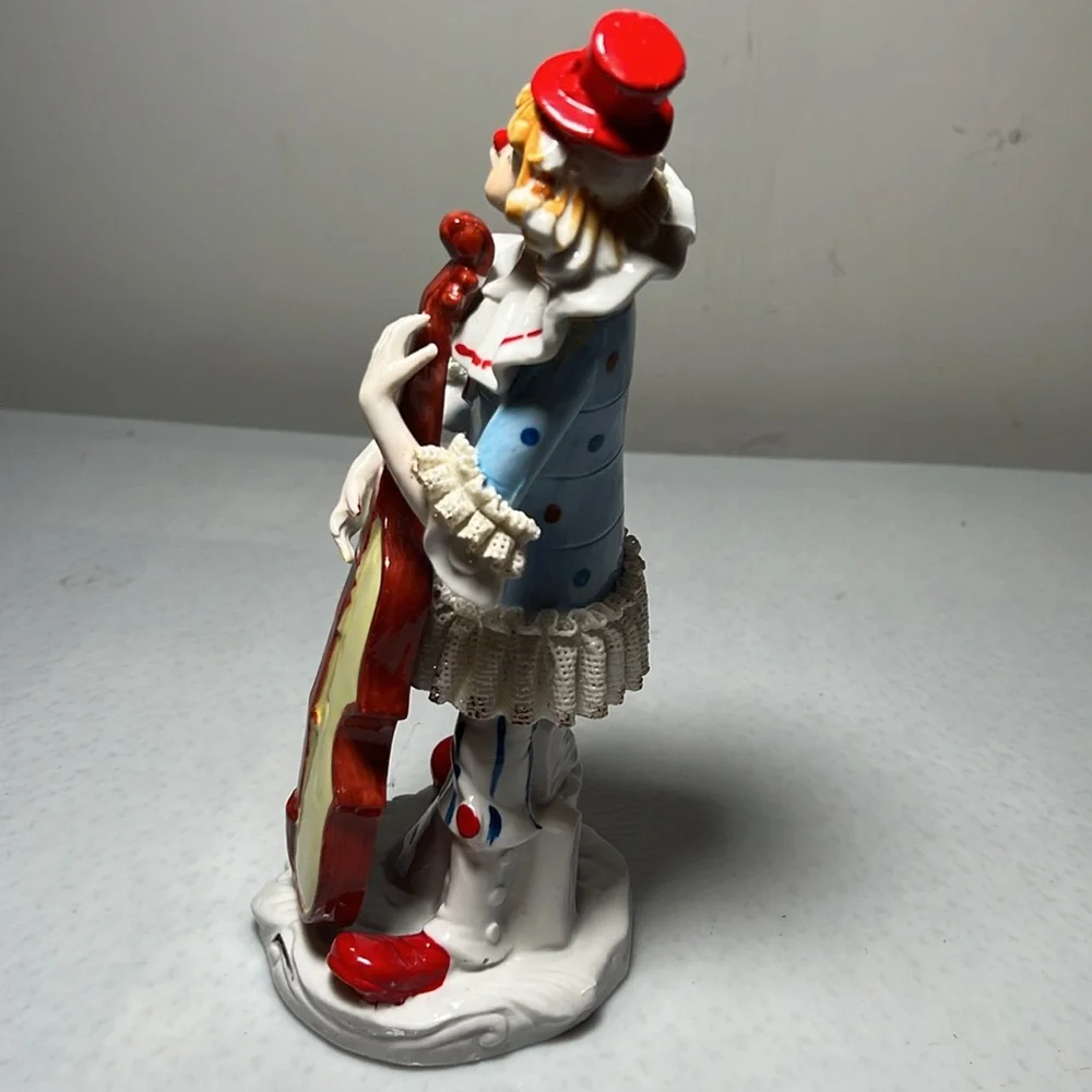 Vintage Ceramic Hand Painted Clown Figurine - Picture 6 of 8
